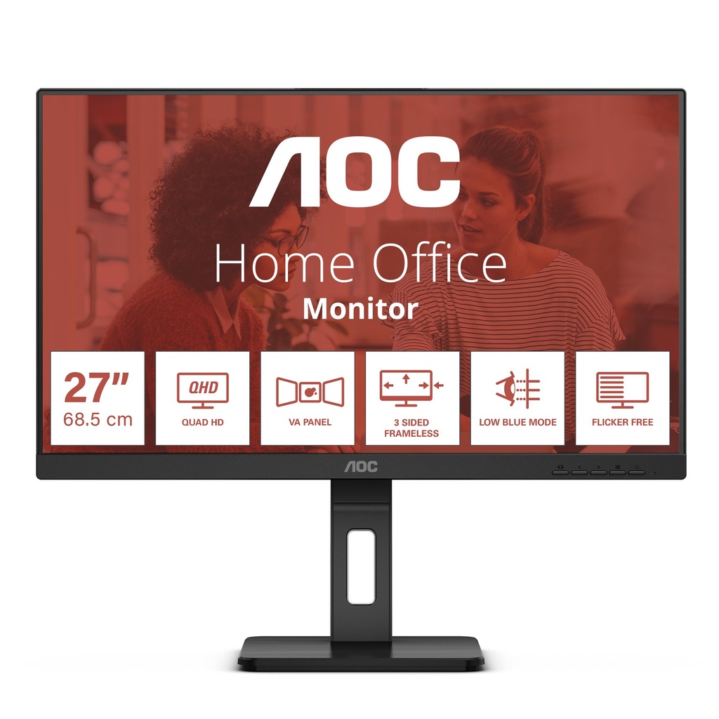 [Q27E3UMF] AOC Q27E3UMF computer monitor 68.6 cm (27") 2560 x 1440 pixels Quad HD Black