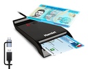 Hamlet HUSCR-NFCX lettore di card readers Interno USB USB Type-A/USB Type-C Nero