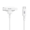 HYPER HyperJuice cavo USB USB 2.0 1,5 m USB C USB C/Lightning 60 W Bianco