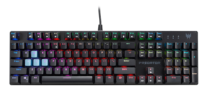 [GP.KBD11.04N] Acer Predator Aethon 303 tastiera Gaming USB QWERTY Italiano Nero