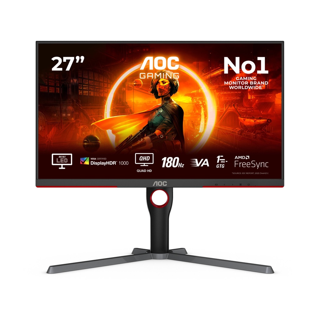 AOC G3 Q27G3XMN/BK computer monitor 68.6 cm (27") 2560 x 1440 pixels 2K Ultra HD LED Black