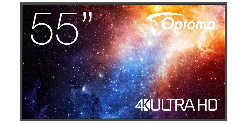 [H1F2C0MBW101] Optoma N3551K Pannello piatto per segnaletica digitale 139,7 cm (55") LED Wi-Fi 450 cd/m² 4K Ultra HD Nero Android 11 24/7