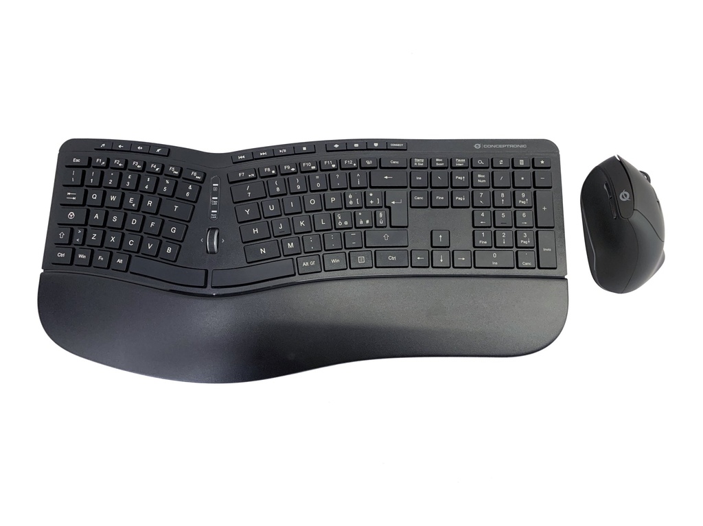 [ORAZIO02IT] Conceptronic ORAZIO02IT tastiera Mouse incluso Ufficio RF Wireless QWERTY Italiano Nero