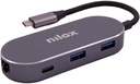 Nilox MINI DOCKING STAT HDMI 3USB PD ETH USB Type-C 0 Mbit/s