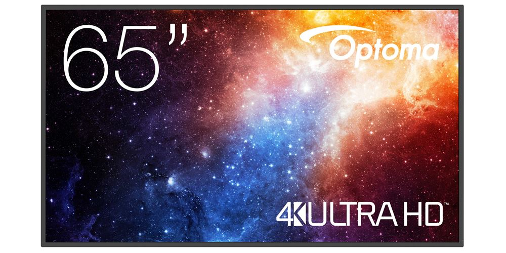 Optoma N3651K Pannello piatto per segnaletica digitale 165,1 cm (65") LED Wi-Fi 450 cd/m² 4K Ultra HD Nero Android 11 24/7