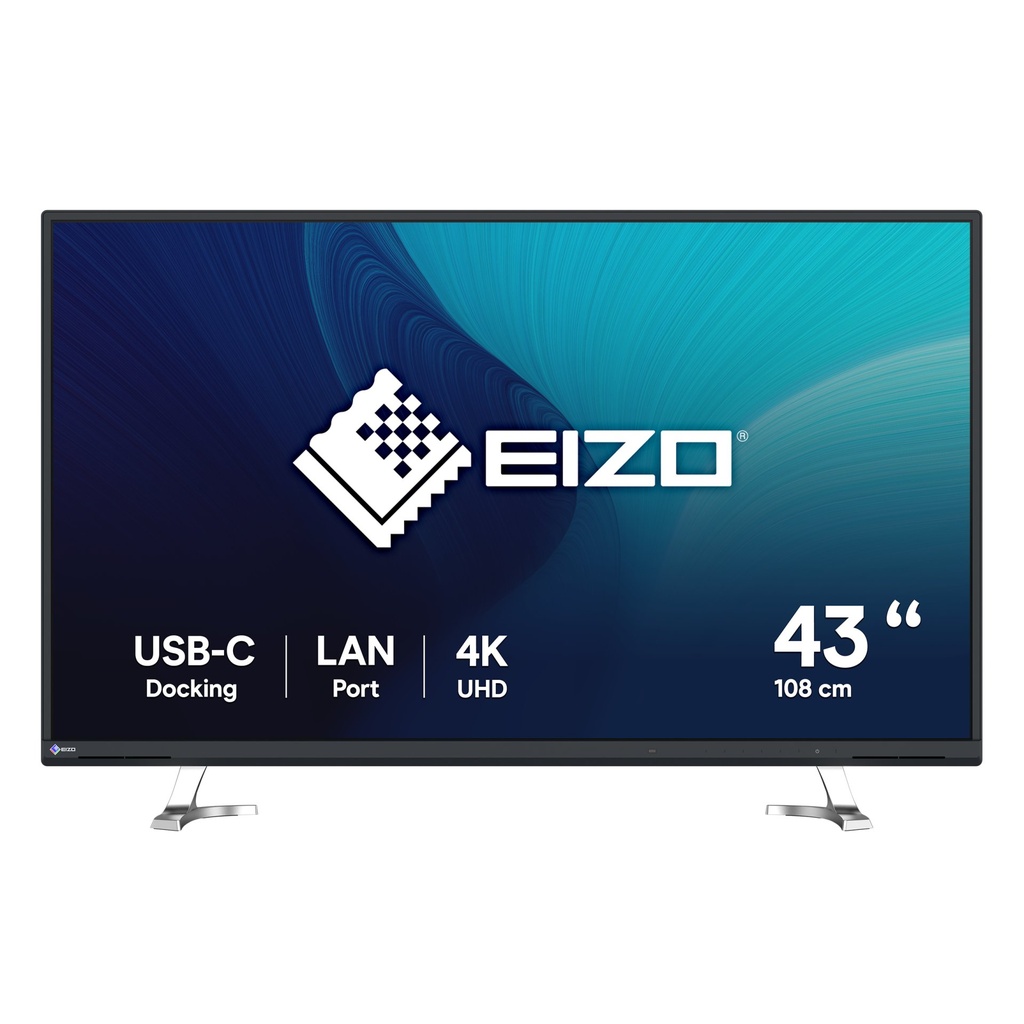 EIZO FlexScan EV4340X-BK computer monitor 108 cm (42.5") 3840 x 2160 pixels 4K Ultra HD LED Black