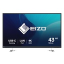 EIZO FlexScan EV4340X-BK computer monitor 108 cm (42.5") 3840 x 2160 pixels 4K Ultra HD LED Black