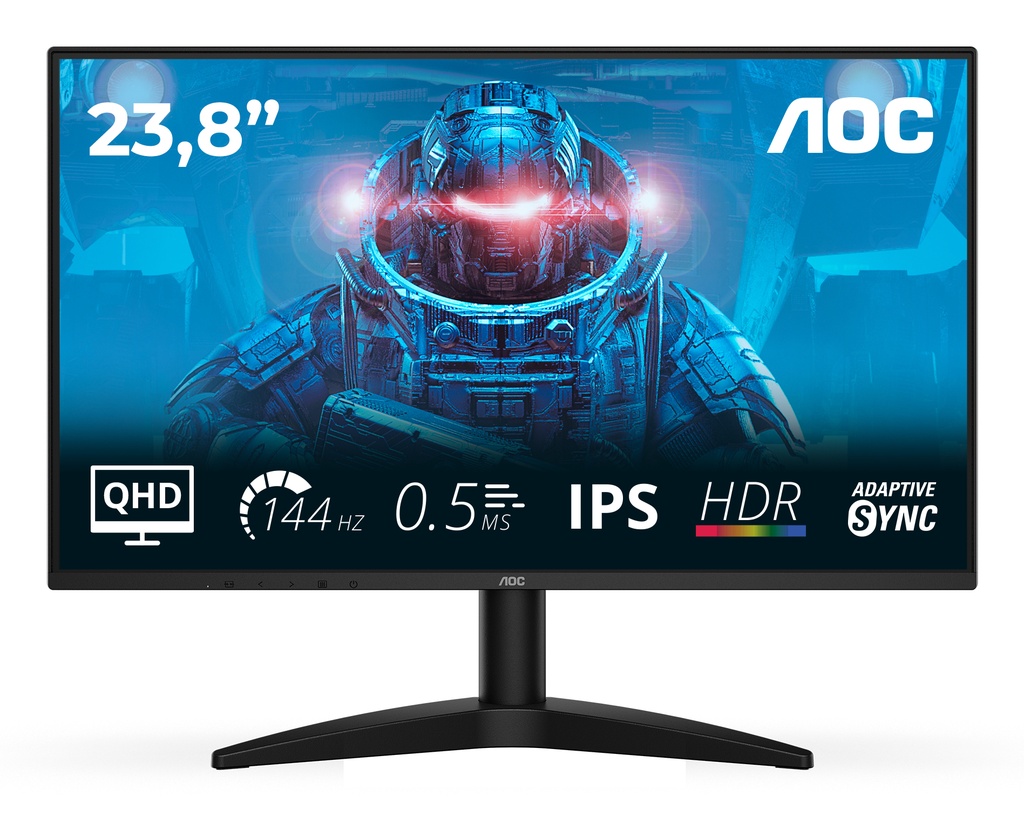 [Q24B36X] AOC B3 Q24B36X Monitor PC 60,5 cm (23.8") 2560 x 1440 Pixel Quad HD LED Nero