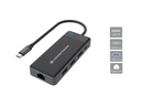 Conceptronic DONN14G replicatore di porte e docking station per laptop Cablato USB 3.2 Gen 1 (3.1 Gen 1) Type-C Grigio