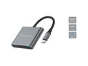 Conceptronic DONN18G replicatore di porte e docking station per laptop Cablato USB 3.2 Gen 1 (3.1 Gen 1) Type-C Grigio