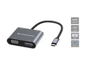 Conceptronic DONN16G Cablato USB 3.2 Gen 1 (3.1 Gen 1) Type-C Grigio
