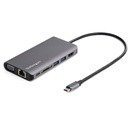 StarTech.com Adattatore multiporta USB C - Mini dock da viaggio USB-C con HDMI 4K o VGA 1080p - Hub USB 3.0 3x, SD, GbE, audio, pass-through PD da 100 W - Docking station portatile per laptop / tablet