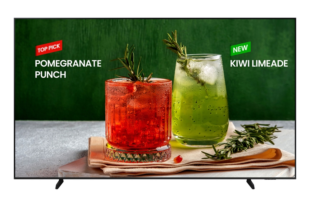 [LH98BEDHLGUXEN] Samsung BE98D-H Pannello piatto per segnaletica digitale 2,49 m (98") LED Wi-Fi 4K Ultra HD Nero Processore integrato Tizen 16/7