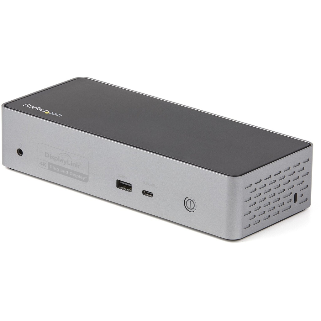 [DK31C4DPPDUE] StarTech.com Docking Station USB C - Quad Monitor DisplayPort/HDMI 4K 60Hz - Dock USB-C Multi HDMI/DP, Power Delivery 100W - Hub USB con 1 Porta USB Type-C e 3 Porte USB-A, Ethernet, Audio