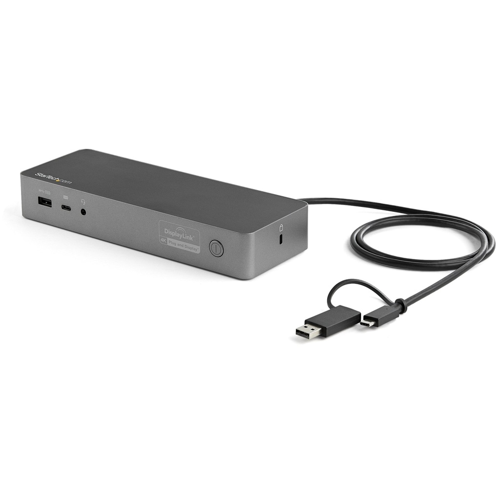[DK30C2DPEPUE] StarTech.com Docking station USB-C e USB-A - Docking station universale per portatili, doppio 4K DP e HDMI, 100W PD, Mac/Windows/Chrome OS, Hub 4x USB 5Gbps, GbE