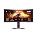 AOC G4 CU34G4 computer monitor 86.4 cm (34") 3440 x 1440 pixels Wide Quad HD LED Black, Red