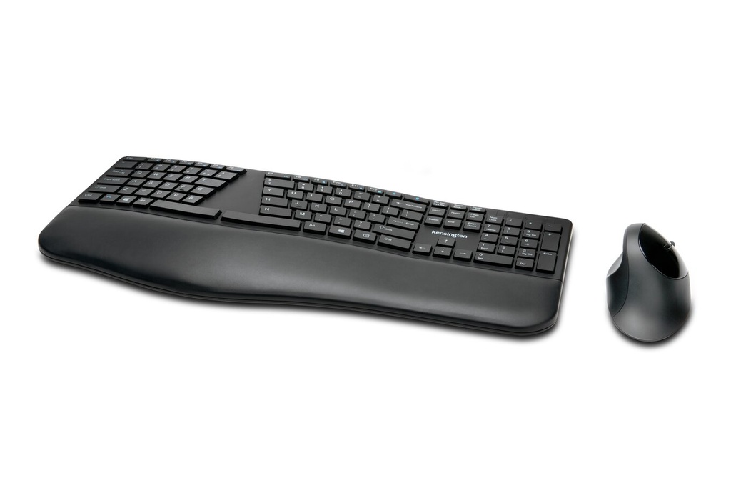 [K75406IT] Kensington Pro Fit Ergo tastiera Mouse incluso Universale RF senza fili + Bluetooth QWERTY Inglese UK Nero