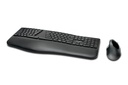 Kensington Pro Fit Ergo tastiera Mouse incluso Universale RF senza fili + Bluetooth QWERTY Inglese UK Nero