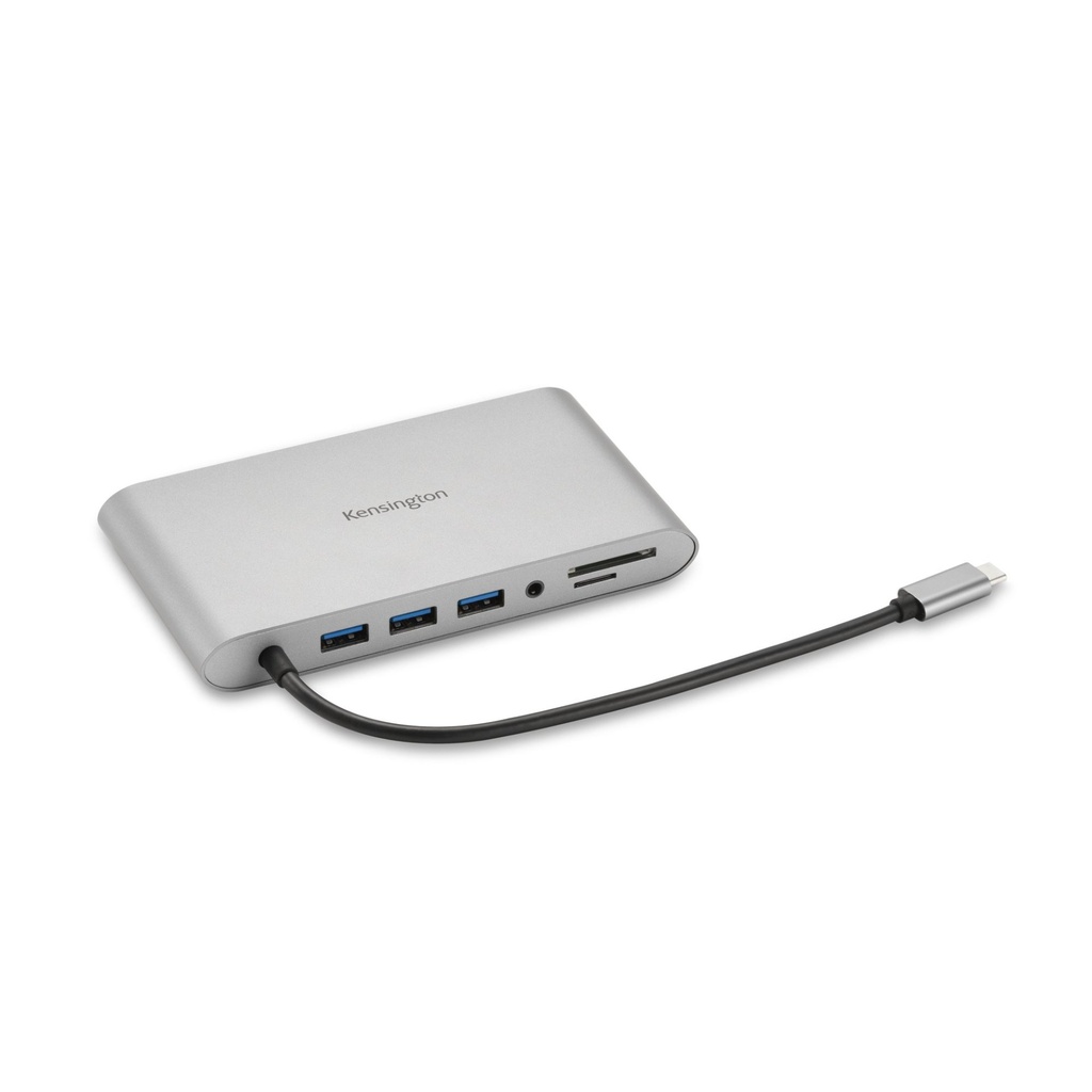 Kensington UH1440P USB-C 5Gbps Dual Video Driverless Mobile Dock – 85W Pass-Through Power – DP/HDMI/VGA
