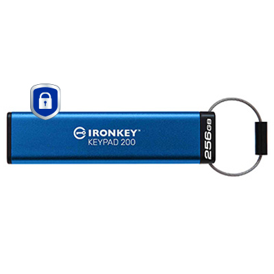 Kingston Technology IronKey Keypad 200 da 256 GB, FIPS 140-3 livello 3 crittografata AES-256