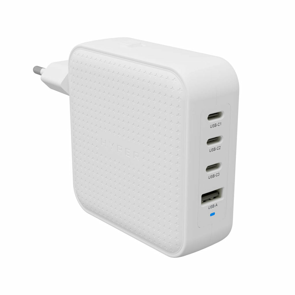 HYPER HJ1002WHWWGL Caricabatterie per dispositivi mobili Computer portatile, Smartphone, Tablet Bianco AC Ricarica rapida Interno