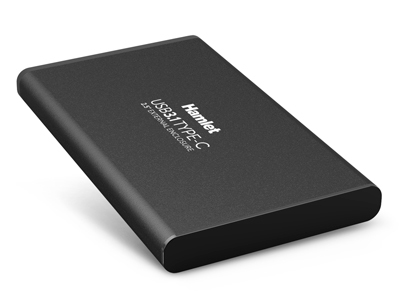 [HXD25TCU31] Hamlet Box esterno USB 3.1 Tyce-C per Hard Disk SATA 2,5 in alluminio