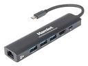 Hamlet HDKC-PD220 replicatore di porte e docking station per laptop Cablato USB 3.2 Gen 1 (3.1 Gen 1) Type-C Alluminio