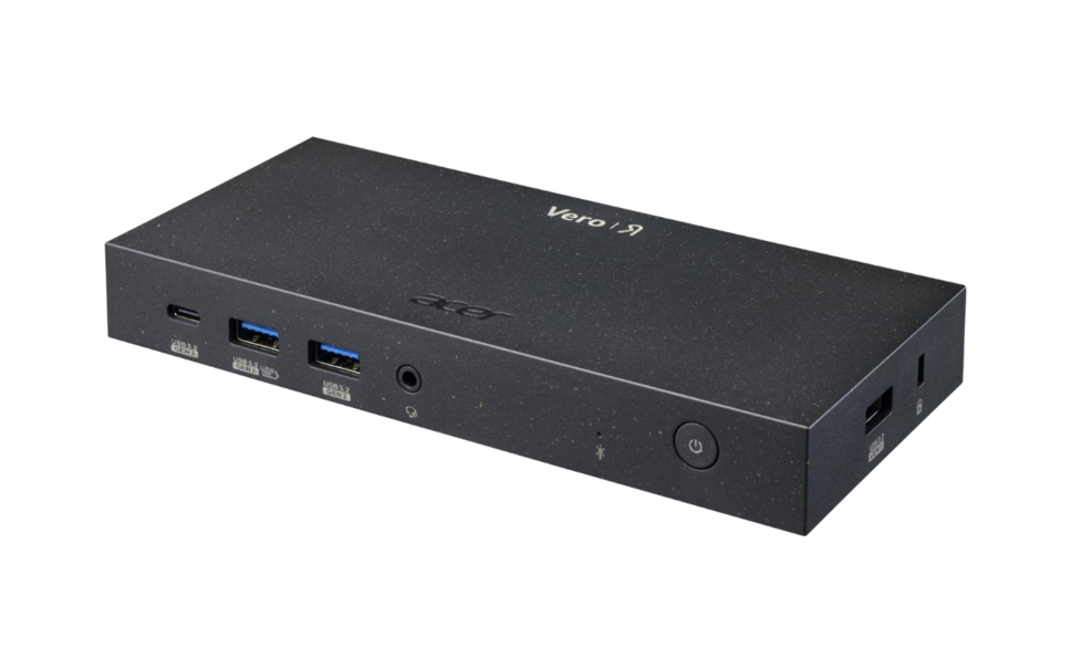 [GP.DCK11.01A] Acer Vero MST Dock M33 100W PD - Black EU (Retail pack) Cablato USB 3.2 Gen 2 (3.1 Gen 2) Type-C Nero