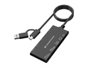 Conceptronic BIAN10B lettore di schede USB 3.2 Gen 1 (3.1 Gen 1) Type-A/Type-C Nero