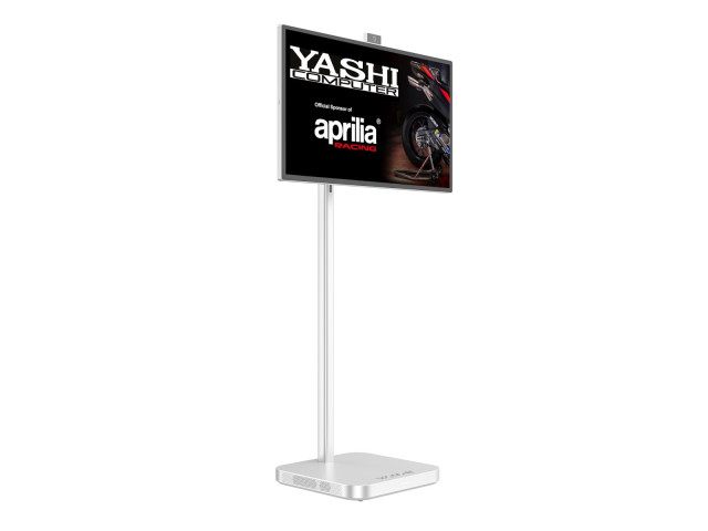 YASHI DY3271 visualizzatore di messaggi Pannello piatto per segnaletica digitale 80 cm (31.5") Wi-Fi 500 cd/m² 4K Ultra HD Bianco Touch screen Processore integrato