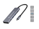 Conceptronic DONN23G replicatore di porte e docking station per laptop Cablato USB 3.2 Gen 1 (3.1 Gen 1) Type-C Grigio