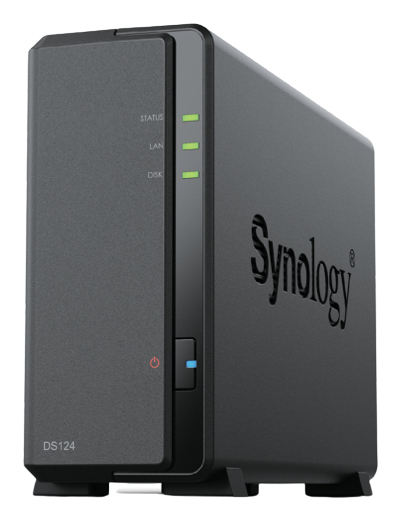 [DS124] Synology DiskStation DS124 server NAS e di archiviazione Desktop Realtek RTD1619B 1 GB DDR4 0 TB DiskStation Manager Nero