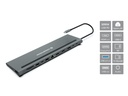 Conceptronic DONN17G replicatore di porte e docking station per laptop Cablato USB 3.2 Gen 1 (3.1 Gen 1) Type-C Grigio