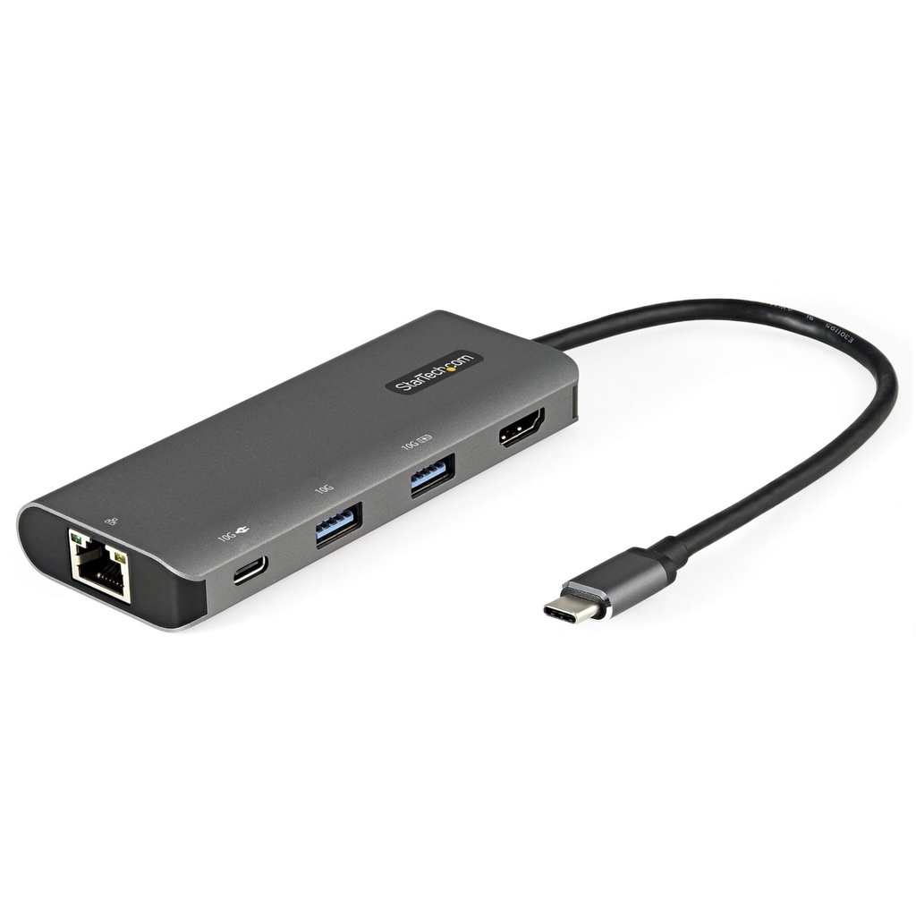[DKT31CHPDL] StarTech.com Adattatore multiporta USB C da viaggio - Convertitore video USB type-C HDMI 4K 30Hz - Mini docking station USB tipo C a HDMI Power delivery 100W - USB 3.1 Gen 2 hub 10Gbps - Cavo 25cm