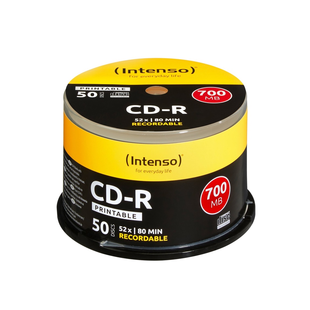 [1801125] Intenso 1801125 CD vergine CD-R 700 MB 52x 50 pz