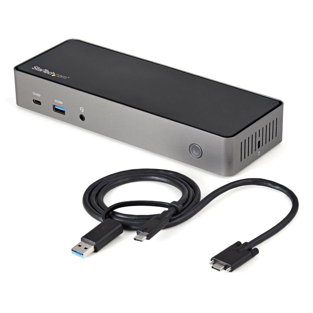 [DK31C3HDPDUE] StarTech.com USB-C e USB-A Dock - Docking station universale triplo monitor DisplayPort e HDMI 4K 60Hz - 85W Power Delivery, Hub 6x USB, GbE, Audio - Docking station USB tipo C/USB 3.1 Gen 2 10Gbps