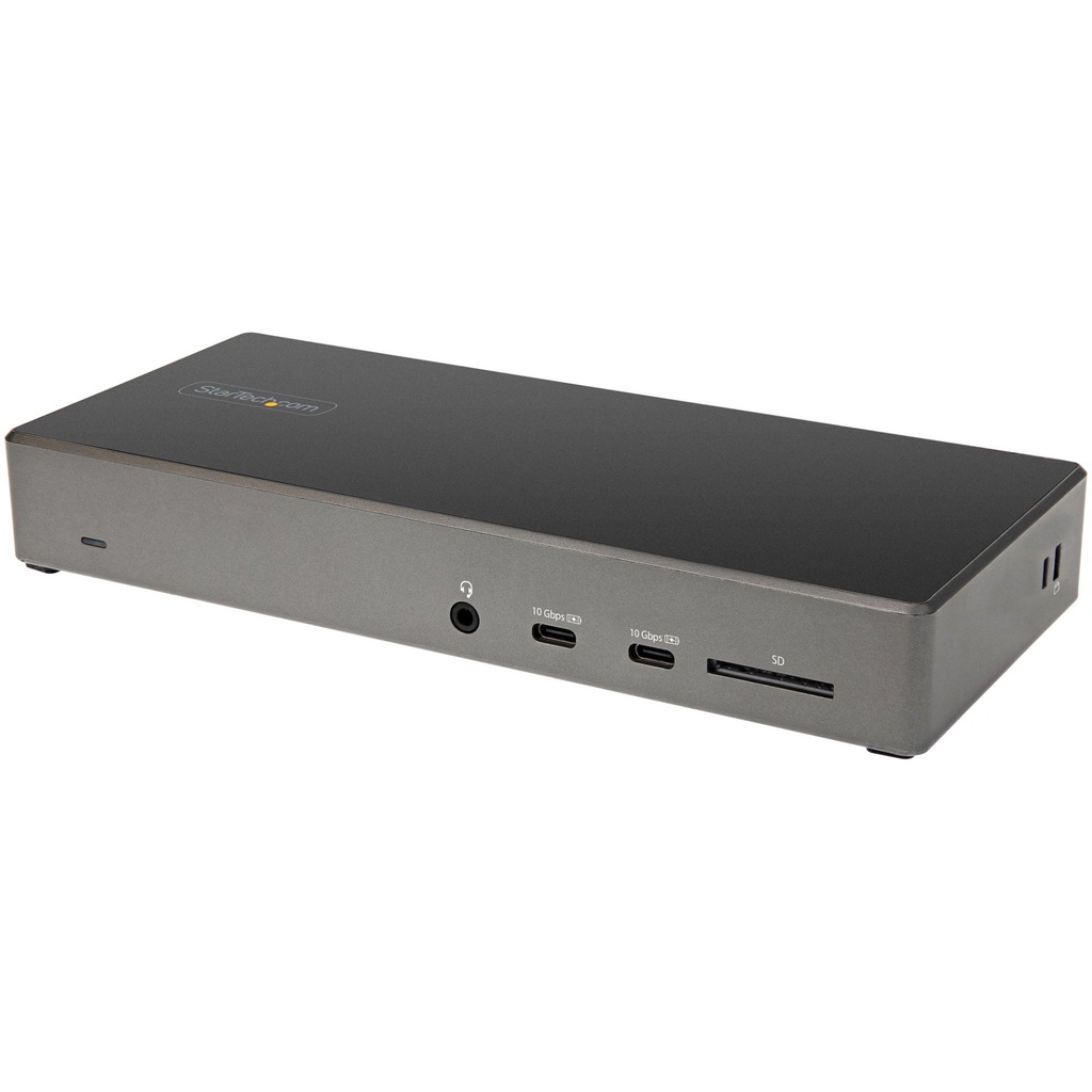 [DK31C2DHSPDUE] StarTech.com Dock USB type C - Docking station USB C con triplo monitor 4K - Power Delivery 100W - DP 1.4 Alt Mode & DSC, 2x DisplayPort 1.4/HDMI 2.0 - 6xUSB (2x 10Gbps) - Windows/Chrome