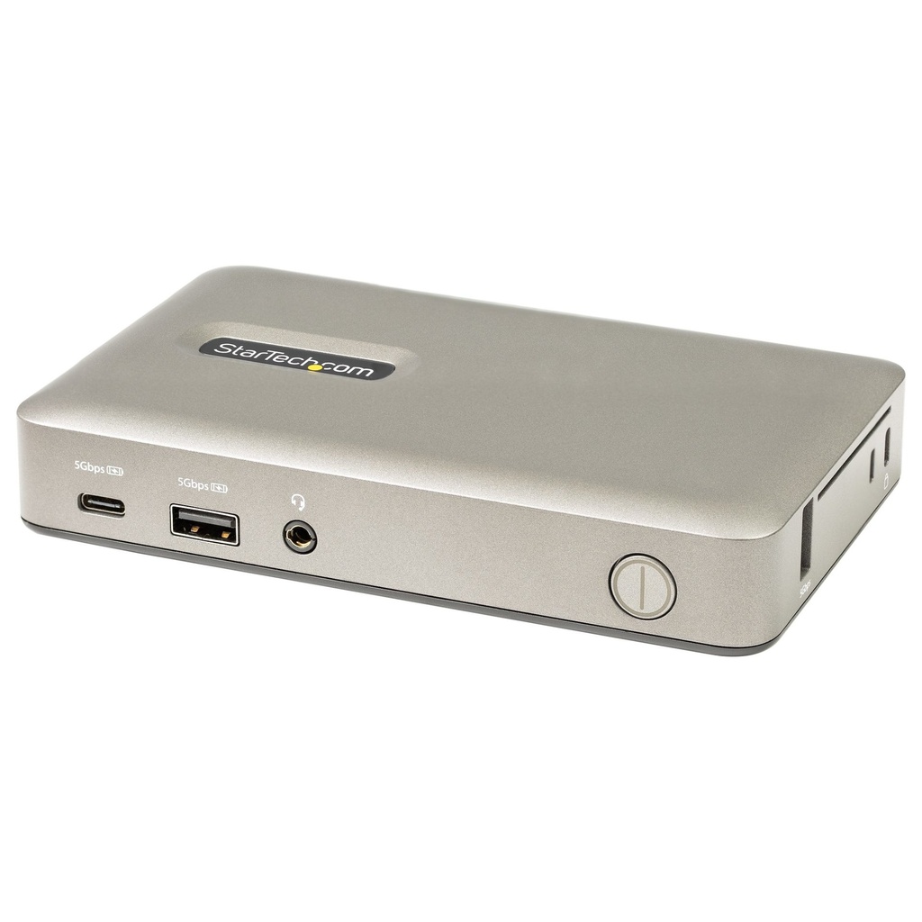 [DKM30CHDPDUE] StarTech.com Docking Station USB-C - USB tipo C a DisplayPort 4K 30Hz o VGA - Ricarica USB Power Delivery da 65 W - Hub USB 3.1 Gen 1 a 4 porte - Dock USB-C Universale per Laptop - Mini Dock USB-C con Ethernet