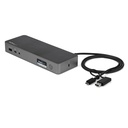 StarTech.com Docking station USB-C e USB-A - Docking station universale per portatili, doppio 4K DP e HDMI, 60W PD, Mac/Windows/Chrome OS, Hub 4x USB 5Gbps, GbE