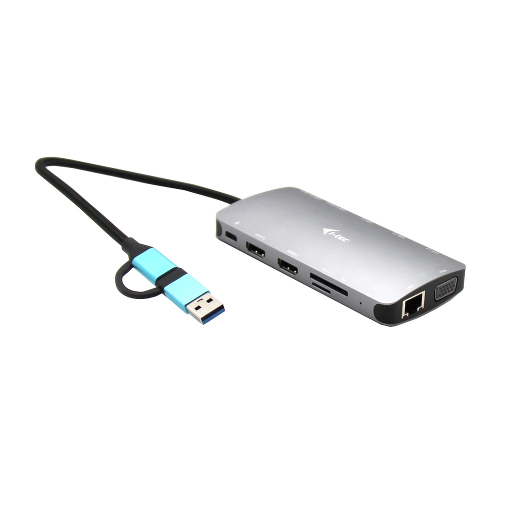 [CANANOTDOCKPD] i-tec USB 3.0 USB-C/Thunderbolt 3x Display Metal Nano Dock with LAN + Power Delivery 100 W
