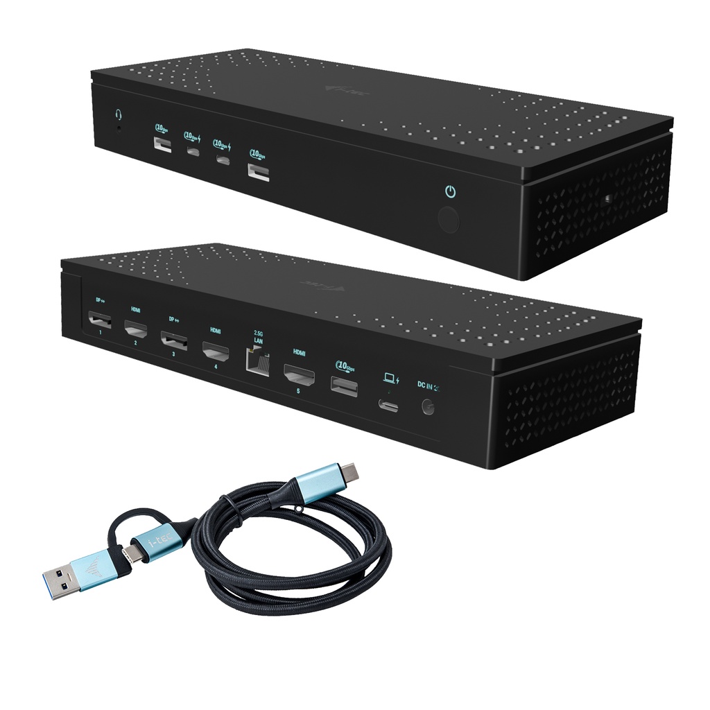 [CA5MONITORDOCKPDIT] i-tec Universal 5x 4K/60Hz Display Docking Station + Power Delivery 100W