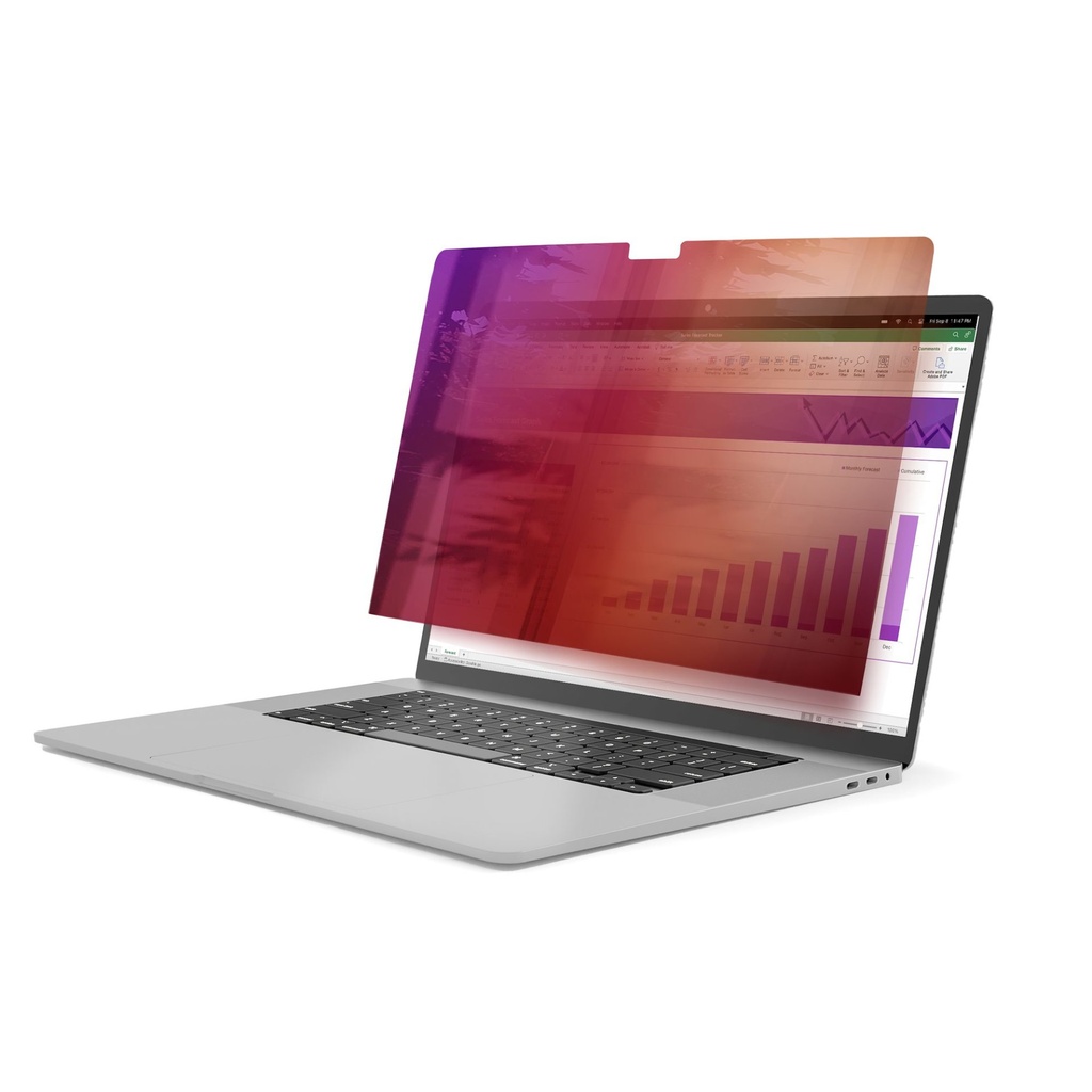 [162MG-PRIVACY-SCREEN] StarTech.com Filtro privacy per MacBook Pro 16" M1 M2 M3 M4, schermo protettivo con riduzione della luce blu, doppia finitura antiriflesso opaca/lucida effetto oro