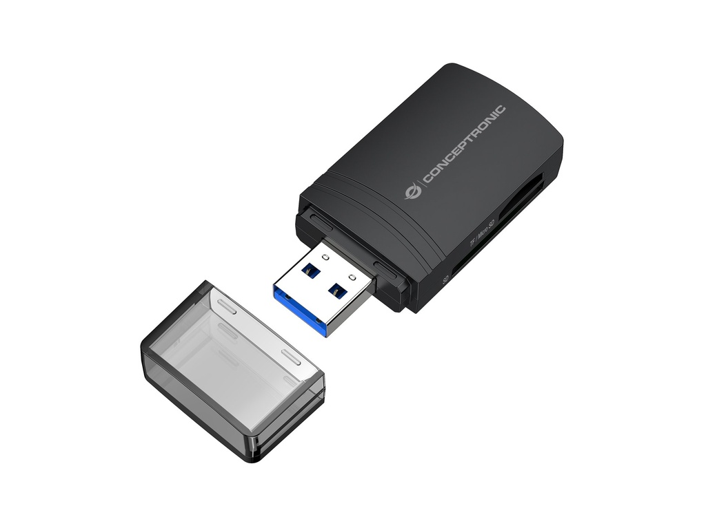 [BIAN06B] Conceptronic BIAN06B lettore di schede USB 3.2 Gen 1 (3.1 Gen 1) Type-A Nero