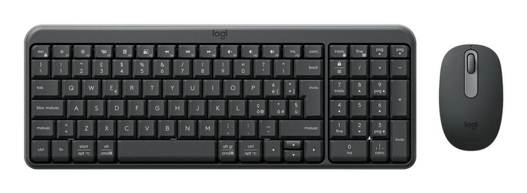 [920-013534] Logitech MK250 combo tastiera compatta Bluetooth + Mouse