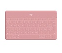 Logitech Keys-To-Go Tastiera Bluetooth, Sottile e Leggera, per iPhone, iPad, Apple TV e tutti i dispositivi iOS. Rosa