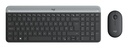 Tastiera + Mouse LOGITECH RETAIL - MK470- Wireless- Slim- Nera