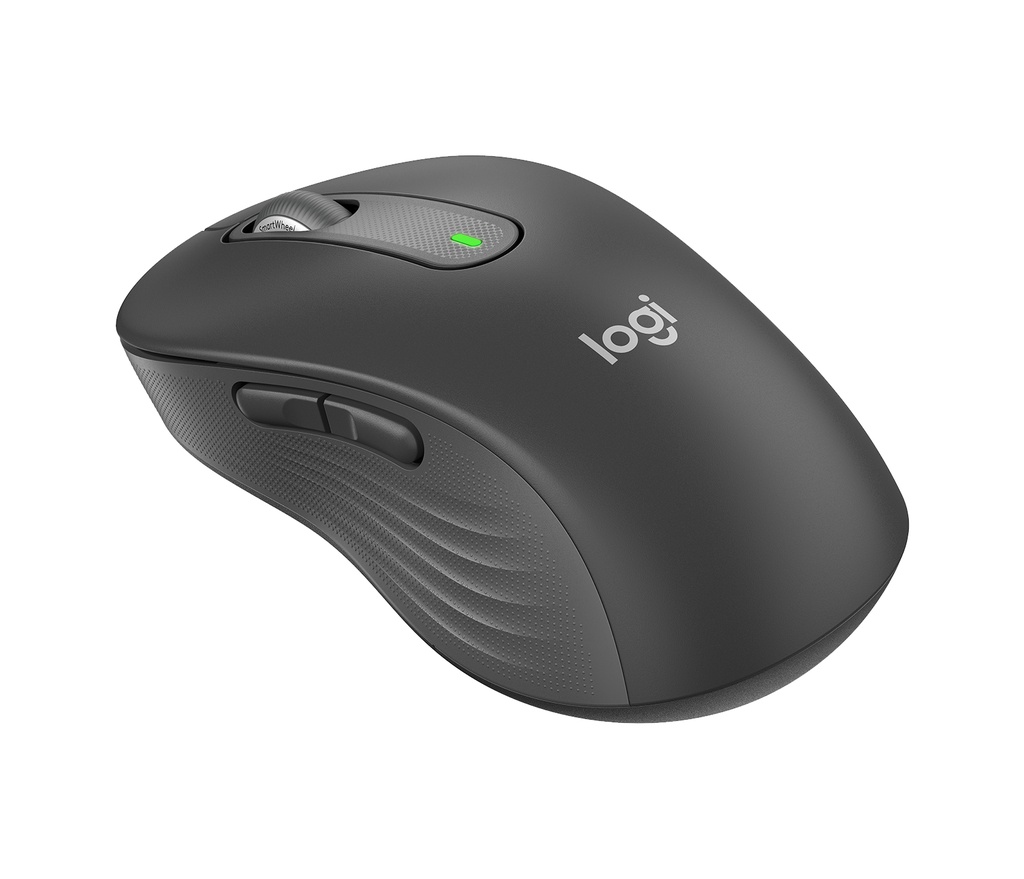 [910-006236] ORIGINAL Logitech Accessori per computer 910-006236 Signature M650 Large - Maus Logitech Signature M650 L Mouse Wireless Full Size - Per Mani Grandi, 2 Anni di Durata Batteria, Clic Silenziosi, Tasti Laterali Personalizzabili, Bluetooth, Compatibilità Multidispositivo. Colore Grafite