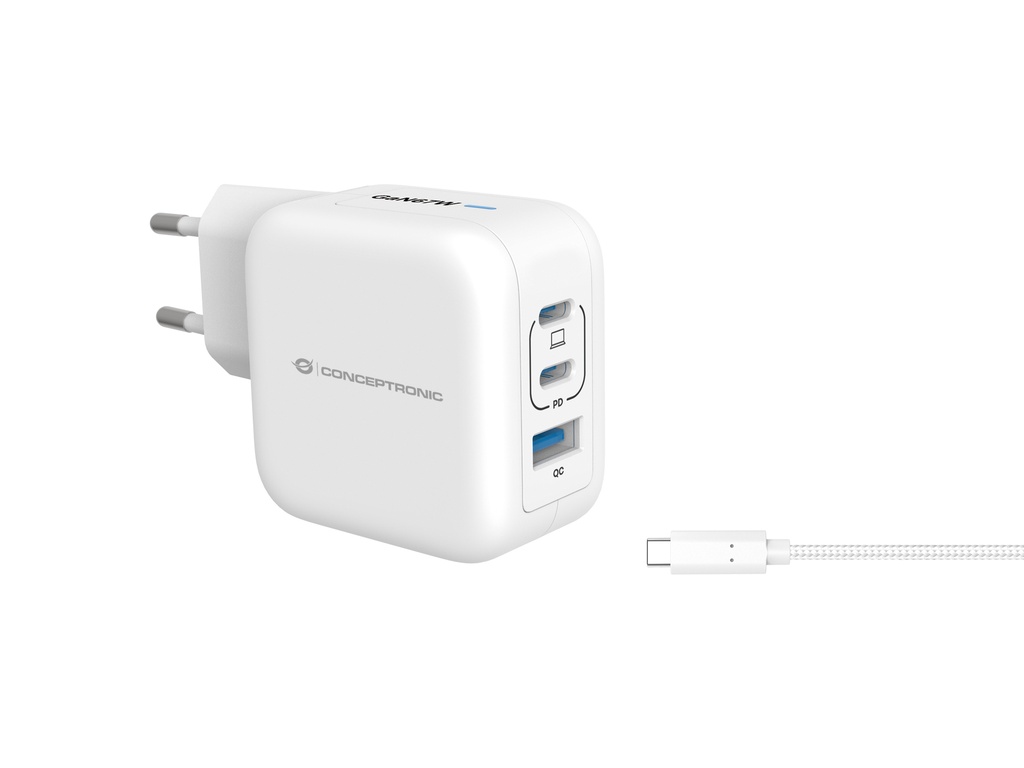 [ALTHEA17W] Conceptronic ALTHEA17W Caricabatterie per dispositivi mobili Universale Bianco AC Ricarica rapida Interno