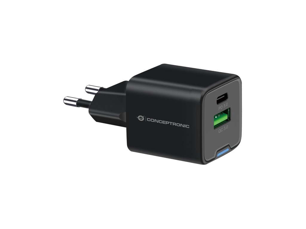 [ALTHEA15B] Conceptronic ALTHEA15B Caricabatterie per dispositivi mobili Universale Nero AC Ricarica rapida Interno