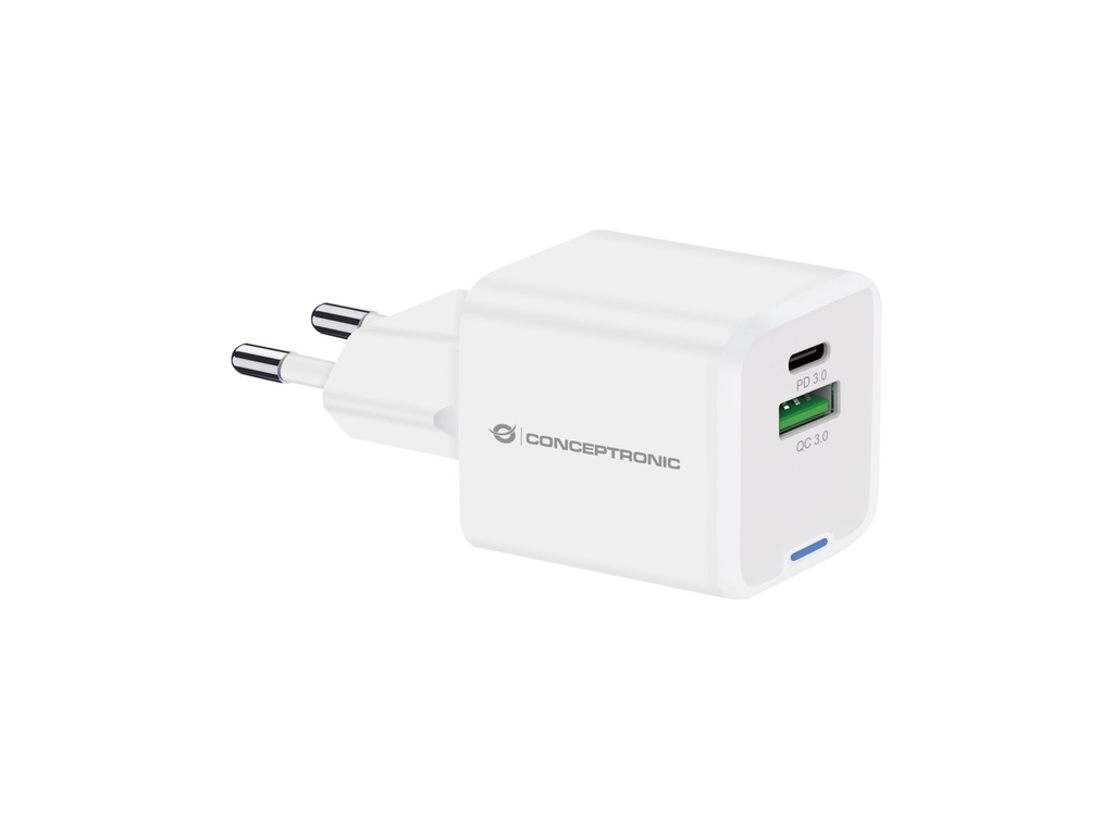 [ALTHEA15W] Conceptronic ALTHEA15W Caricabatterie per dispositivi mobili Universale Bianco AC Ricarica rapida Interno